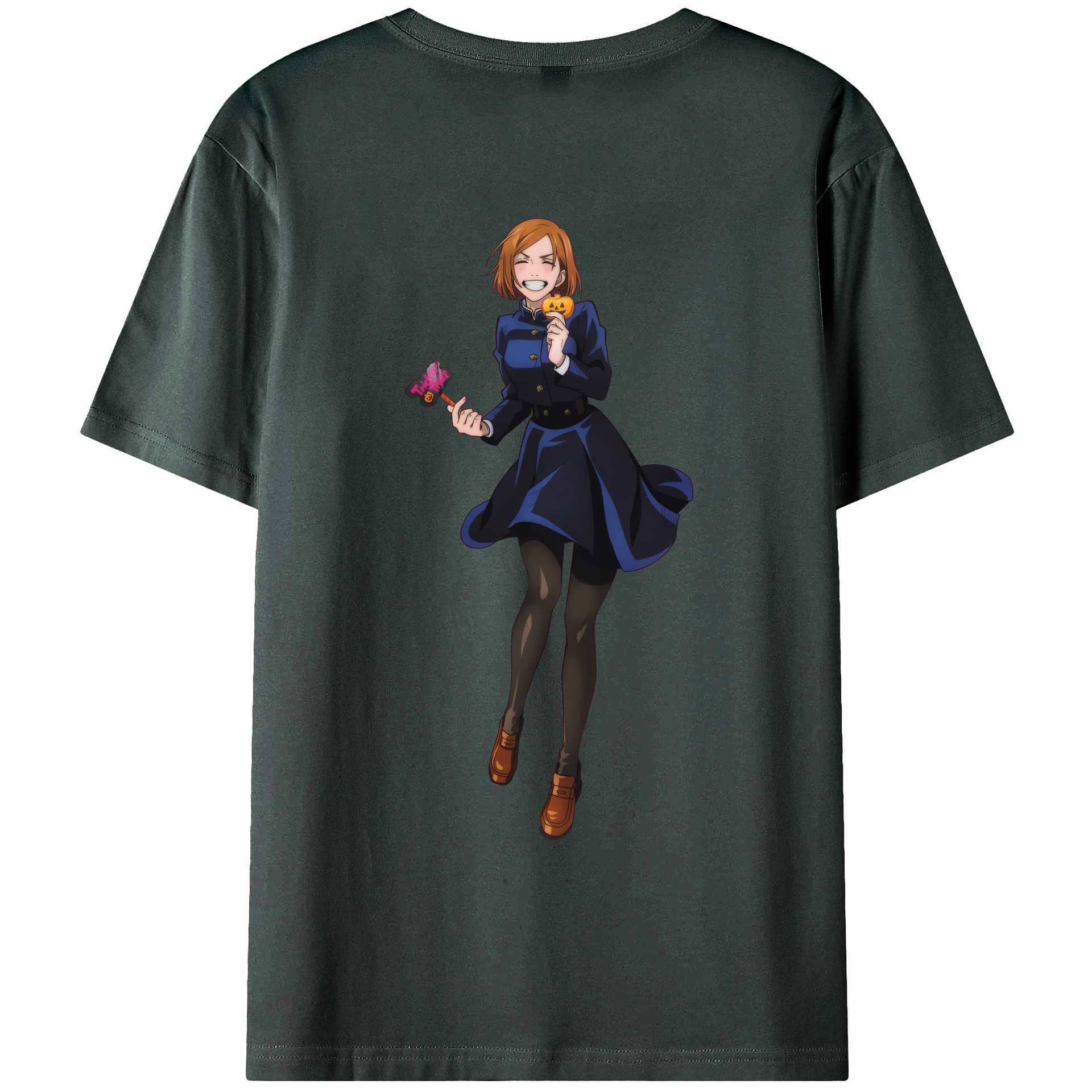 （画像用） 呪術廻戦 Jujutsu Kaisen 綿100％ メンズ半袖Tシャツ（バックプリント） 通気性